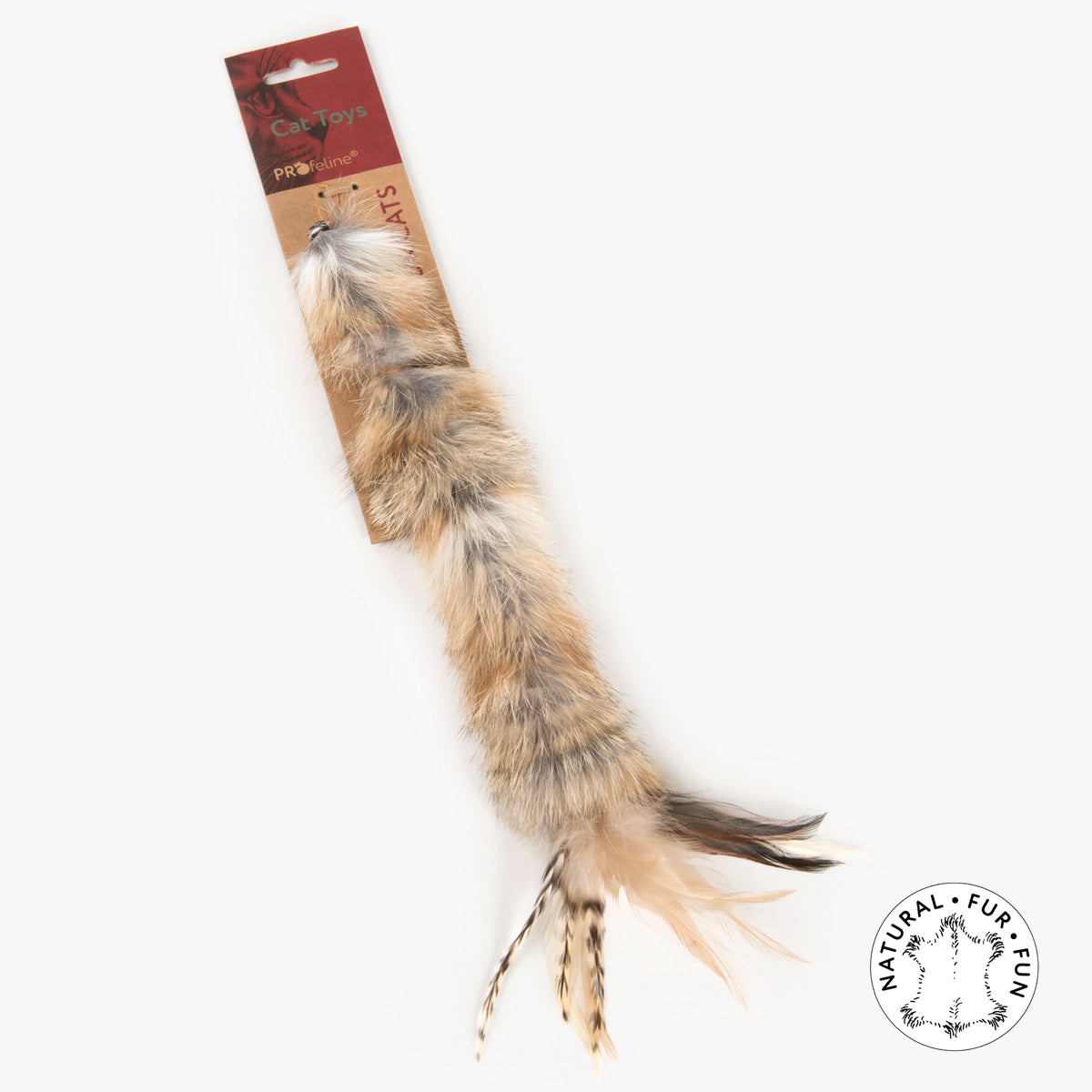 Profeline Furry Tail, Natural Cat Toy For Wands | at Made Moggie