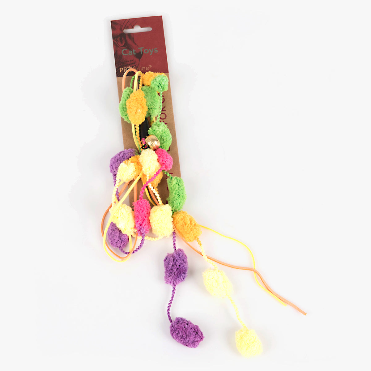 Profeline Plush Cat Toy, Pom Pom Ribbon Refill for Cat Wands | at Made Moggie