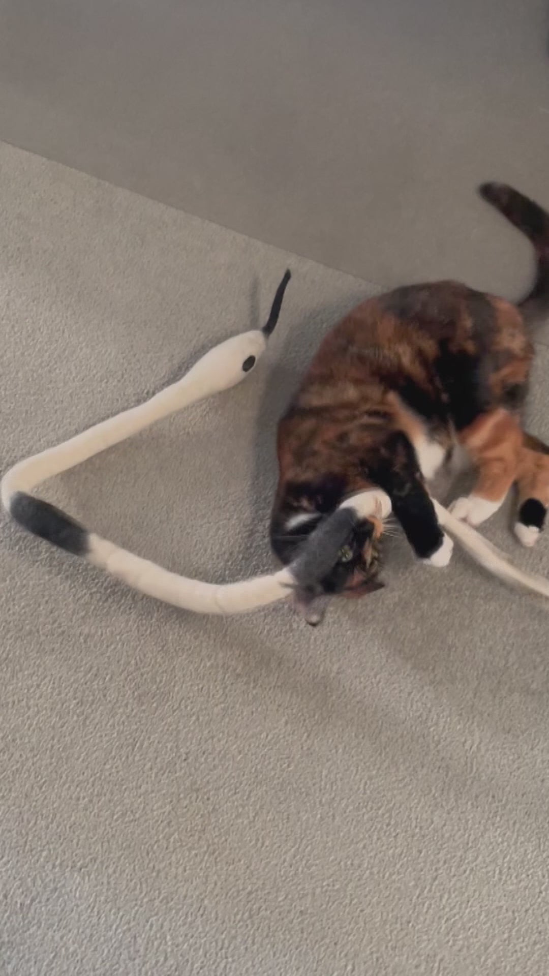 Profeline Large Snake Cat Toy, Handmade In Wool Felt | at Made Moggie
