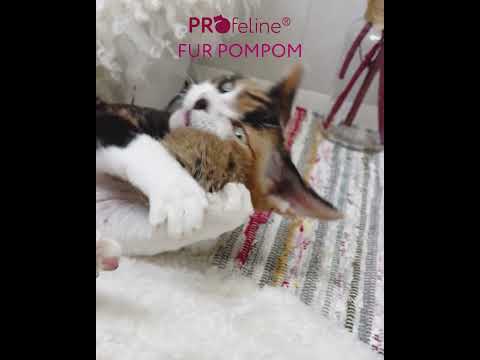 Profeline Fur Pom Pom Cat Toy | at Made Moggie