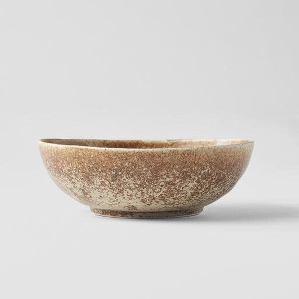 MIJ Oval Sand Fade Ceramic Cat Bowl, Made In Japan | at Made Moggie 
