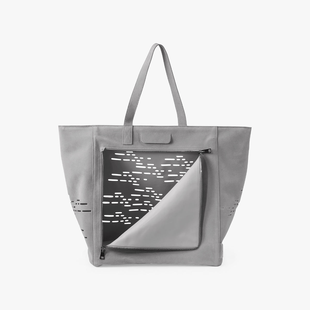 MiaCara Tosca Cat Travel Bag, In Grey Leather | at Made Moggie