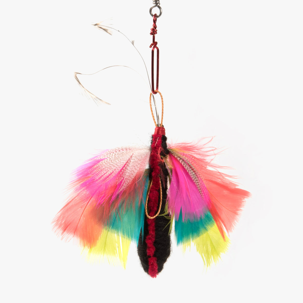 Profeline Butterfly Cat Toy Attachment for Wands, Made With Colourful Feathers | at Made Moggie