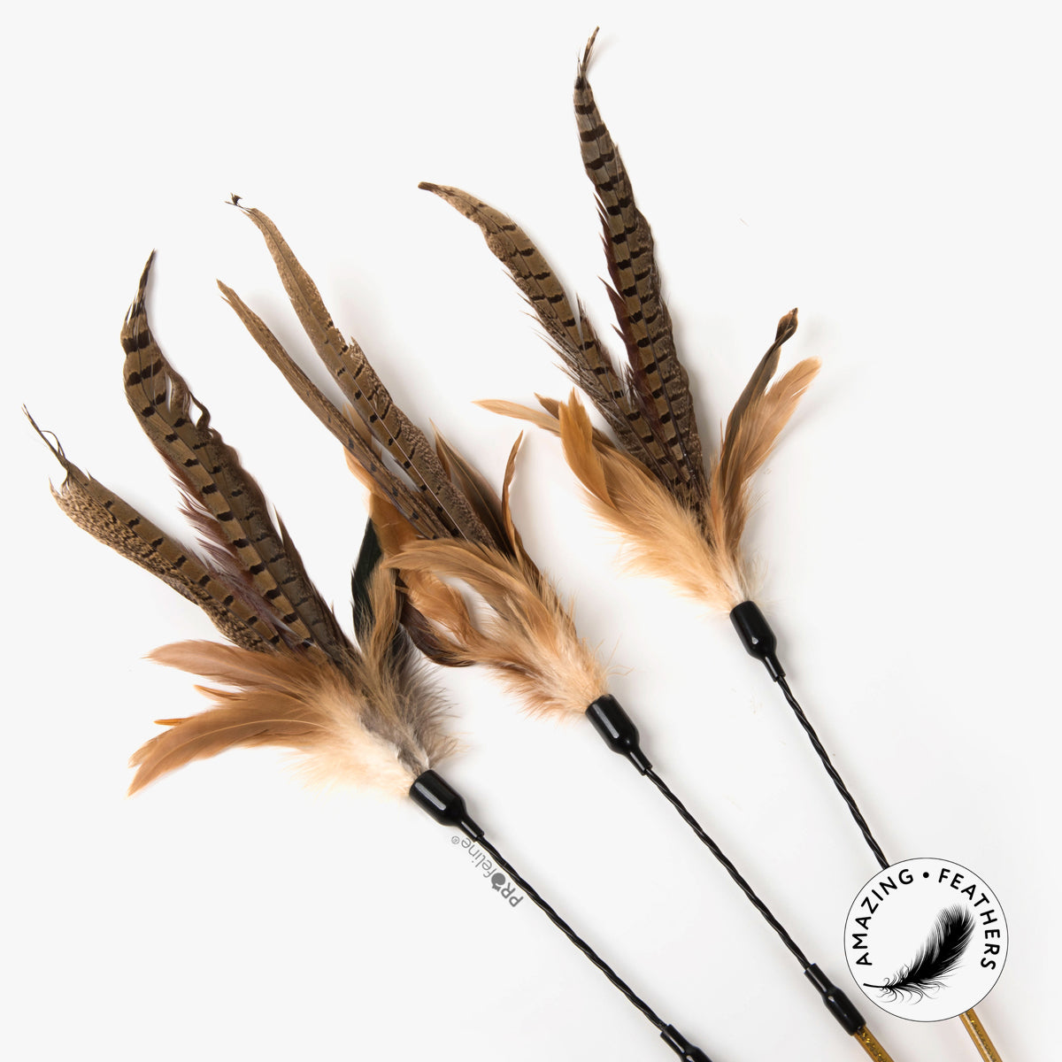 Profeline Teaser Hunting Wild Cat Toy, With Long Feathers | at Made Moggie