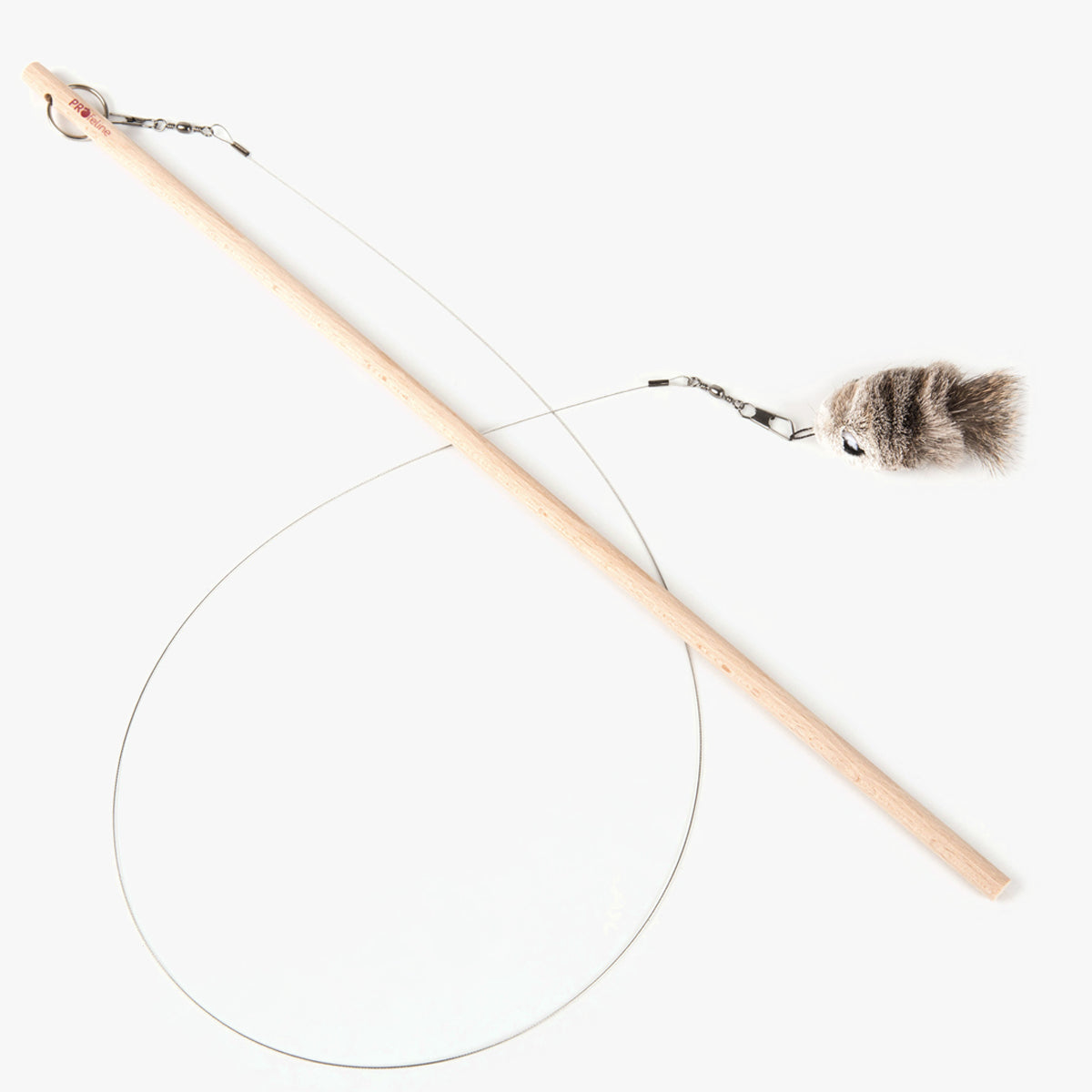 Profeline Woody Swirl Teaser, Cat Wand With Mouse Cat Toy Attachment | at Made Moggie