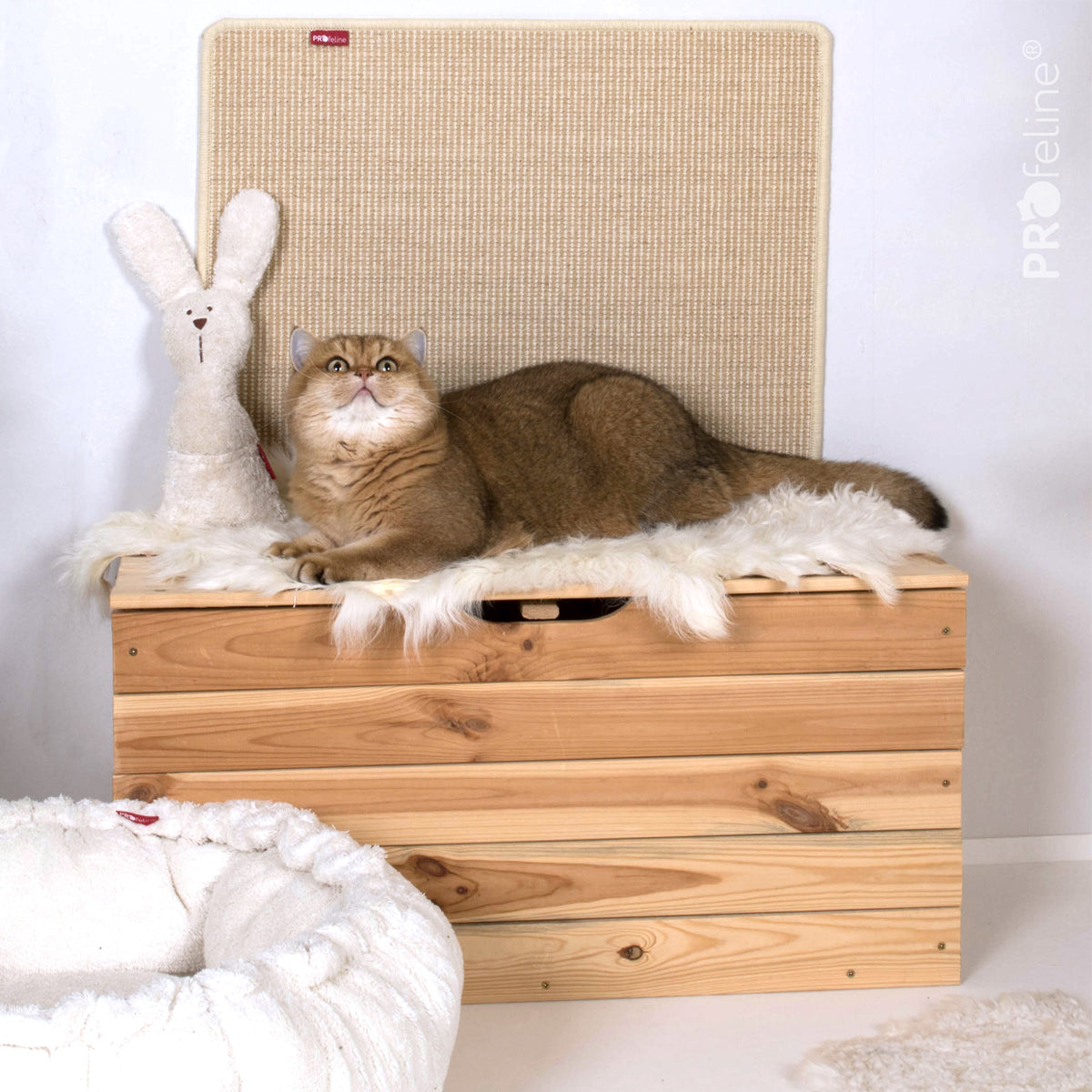 Profeline Iceland Lambskin Cat Bed | at Made Moggie