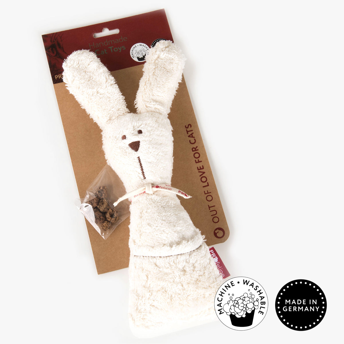 Profeline Snuggle Bunny Cat Toy, For Cuddling & Kicking | at Made Moggie