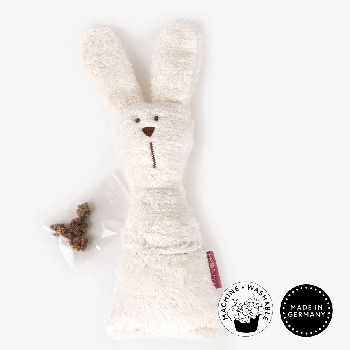 Profeline Snuggle Bunny Kicker Cat Toy, With Catnip | at Made Moggie