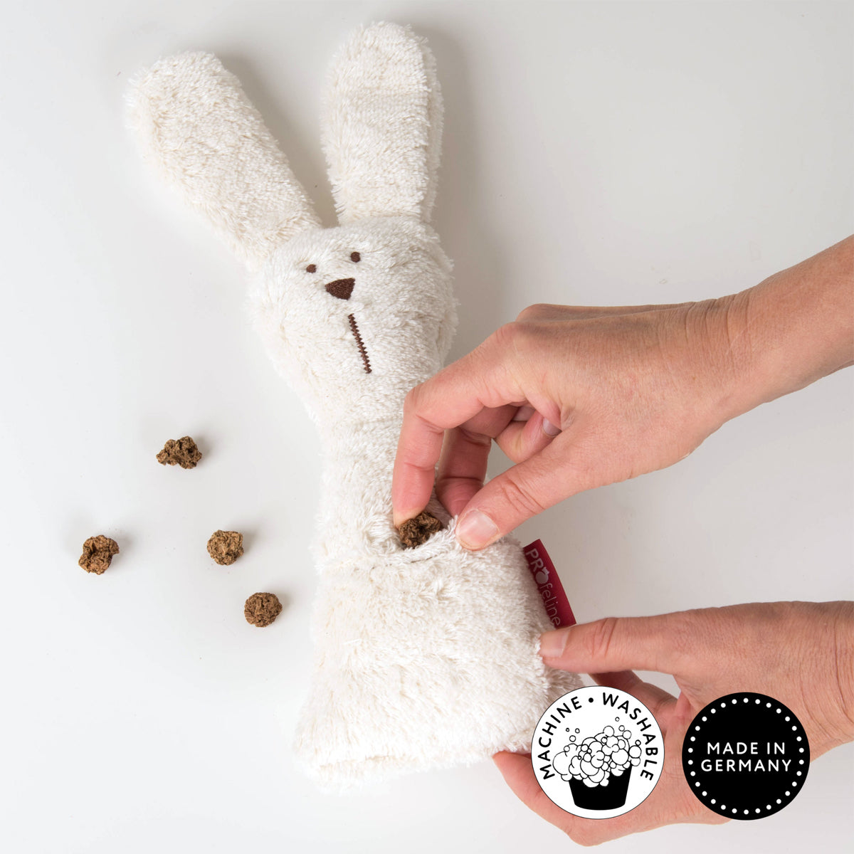 Profeline Snuggle Bunny Catnip Toy, For Cuddling & Kicking | at Made Moggie