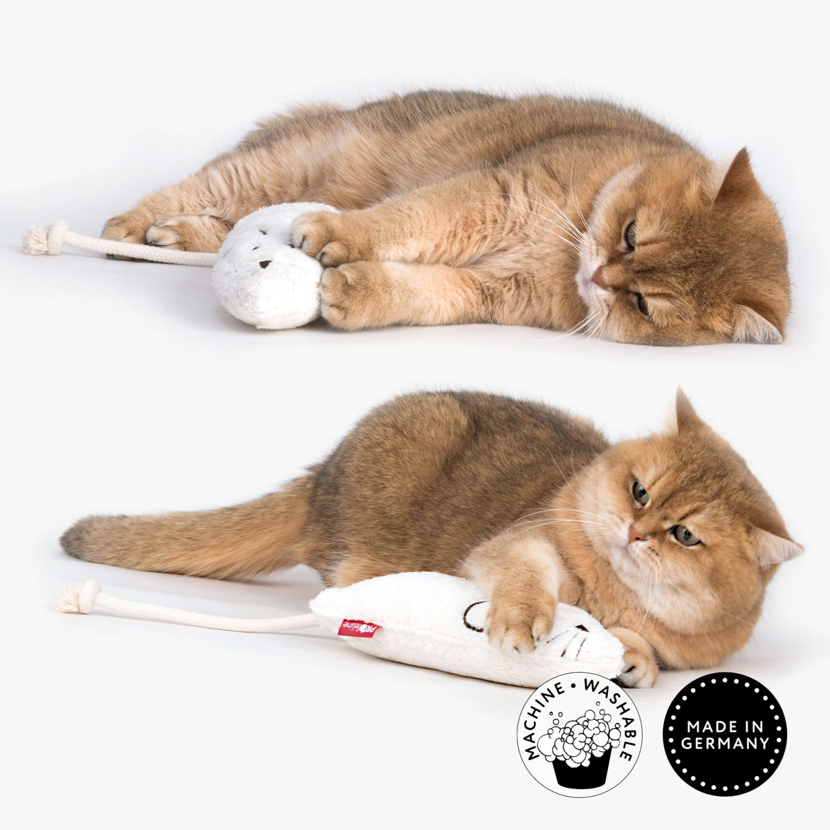 Profeline Stinky Mouse Feline Cat Kicker Toy, With Catnip | at Made Moggie
