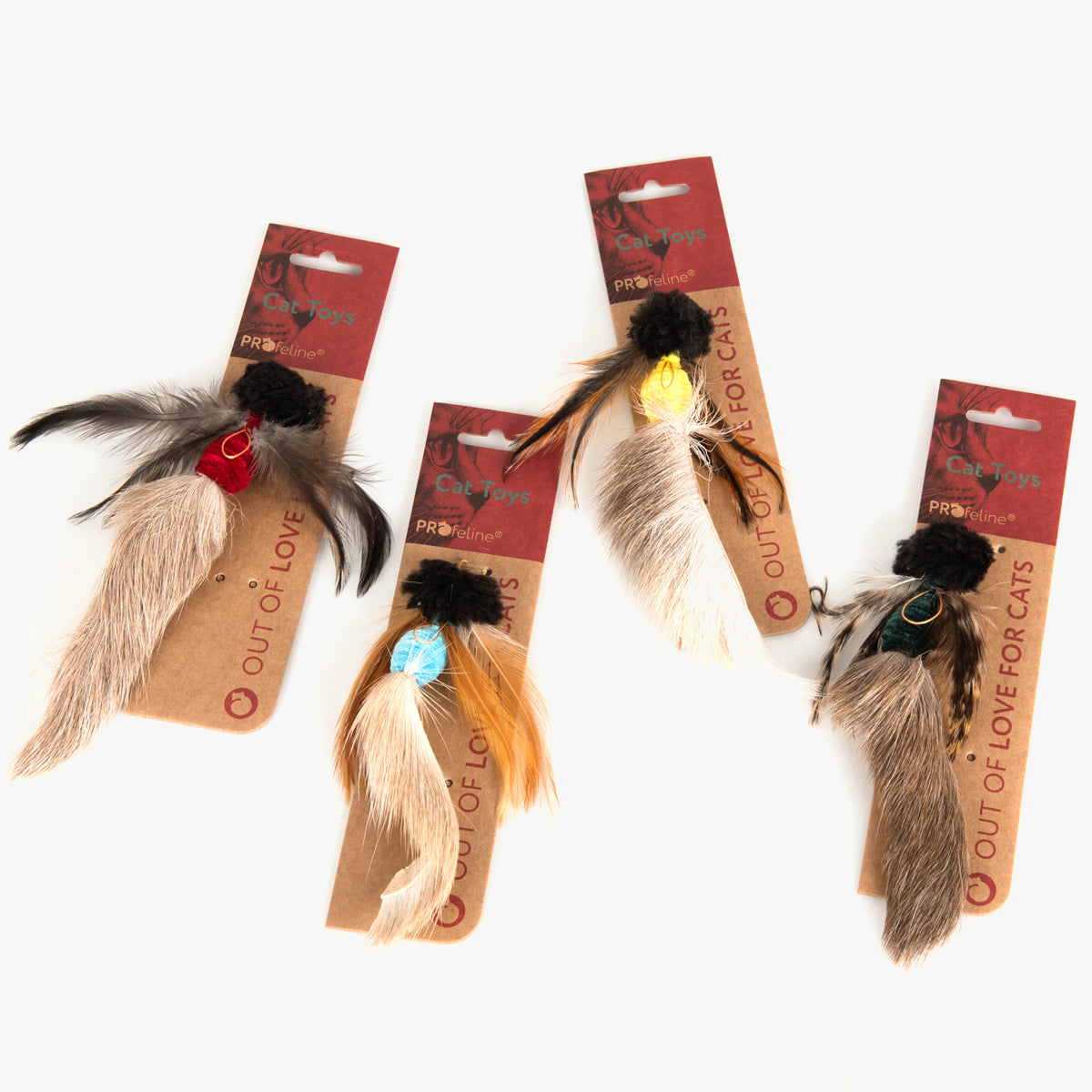 Profeline Furry Phoenix Bird, Fur & Feather Cat Toy For Wands | at Made Moggie