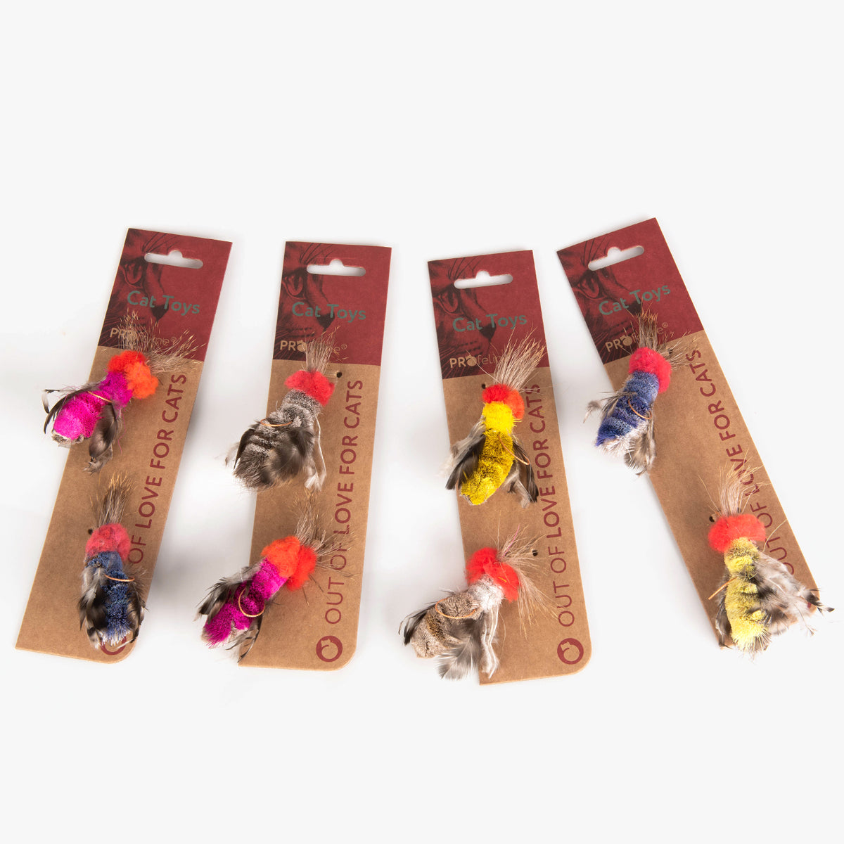 Profeline Creepy Crawlies Refill Cat Toy, With Feathers | at Made Moggie