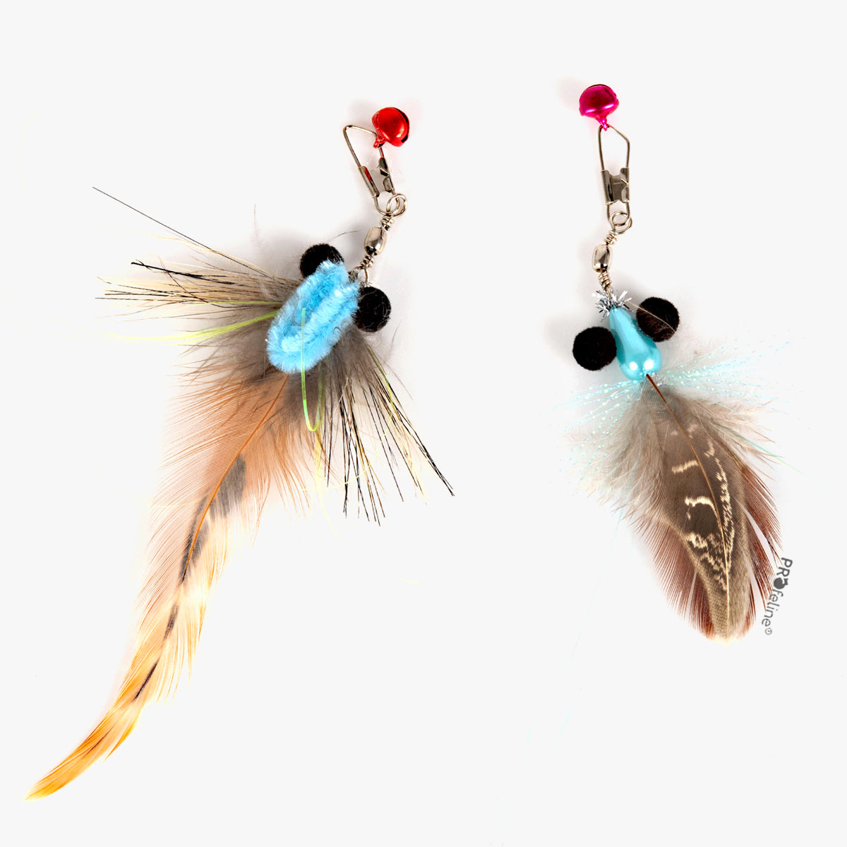 Profeline Glimmer Flies Cat Toy Attachment for Wands, with Feathers | at Made Moggie