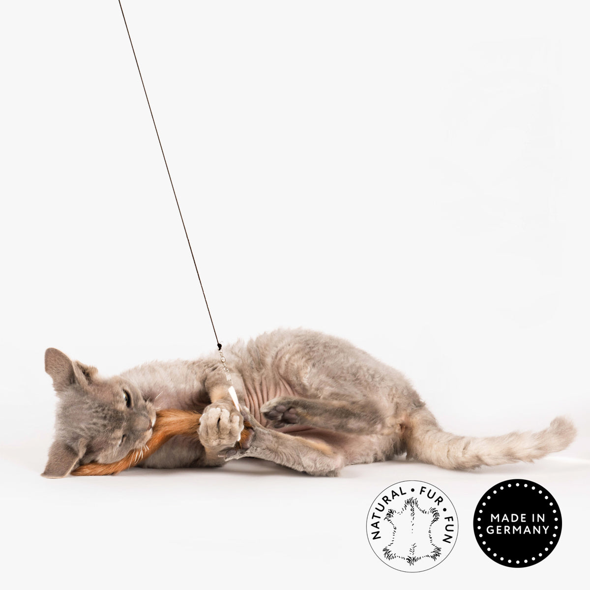 Profeline Goatskin Fur Refill, Cat Toy Attachment For Cat Wands | at Made Moggie