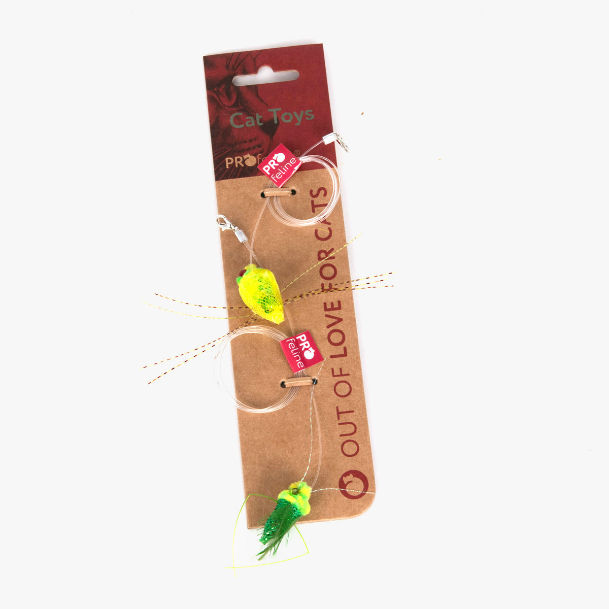 Profeline Green Creature Refills, Cat Toy Set for Wands | at Made Moggie