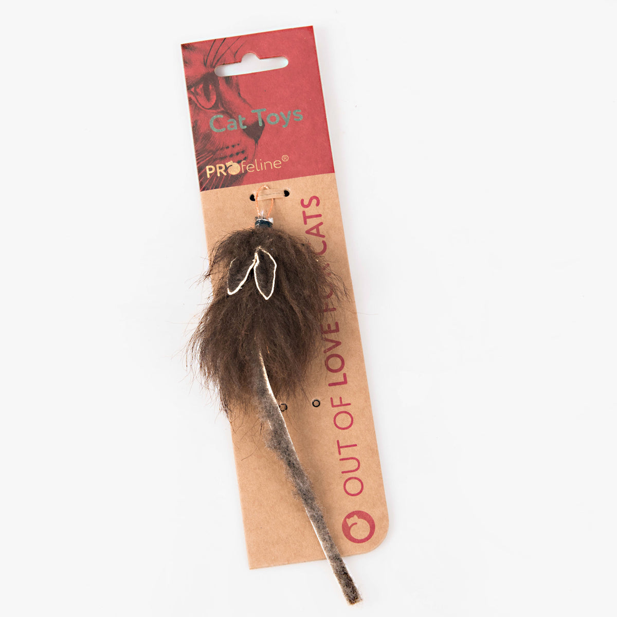 Profeline Hairy Mouse Fur Cat Toy | at Made Moggie