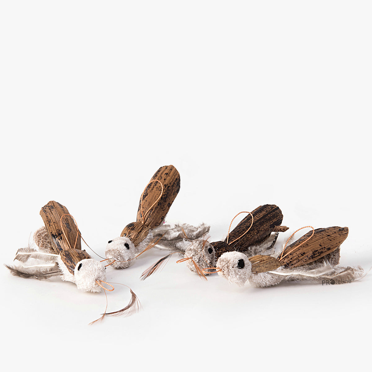 Profeline La Cucaracha Cat Toy, Handmade With Feathers & Bristles | at Made Moggie