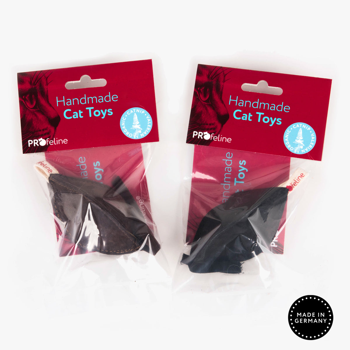 Profeline Leather Catnip Mouse Toy, Refill for Cat Wands | at Made Moggie