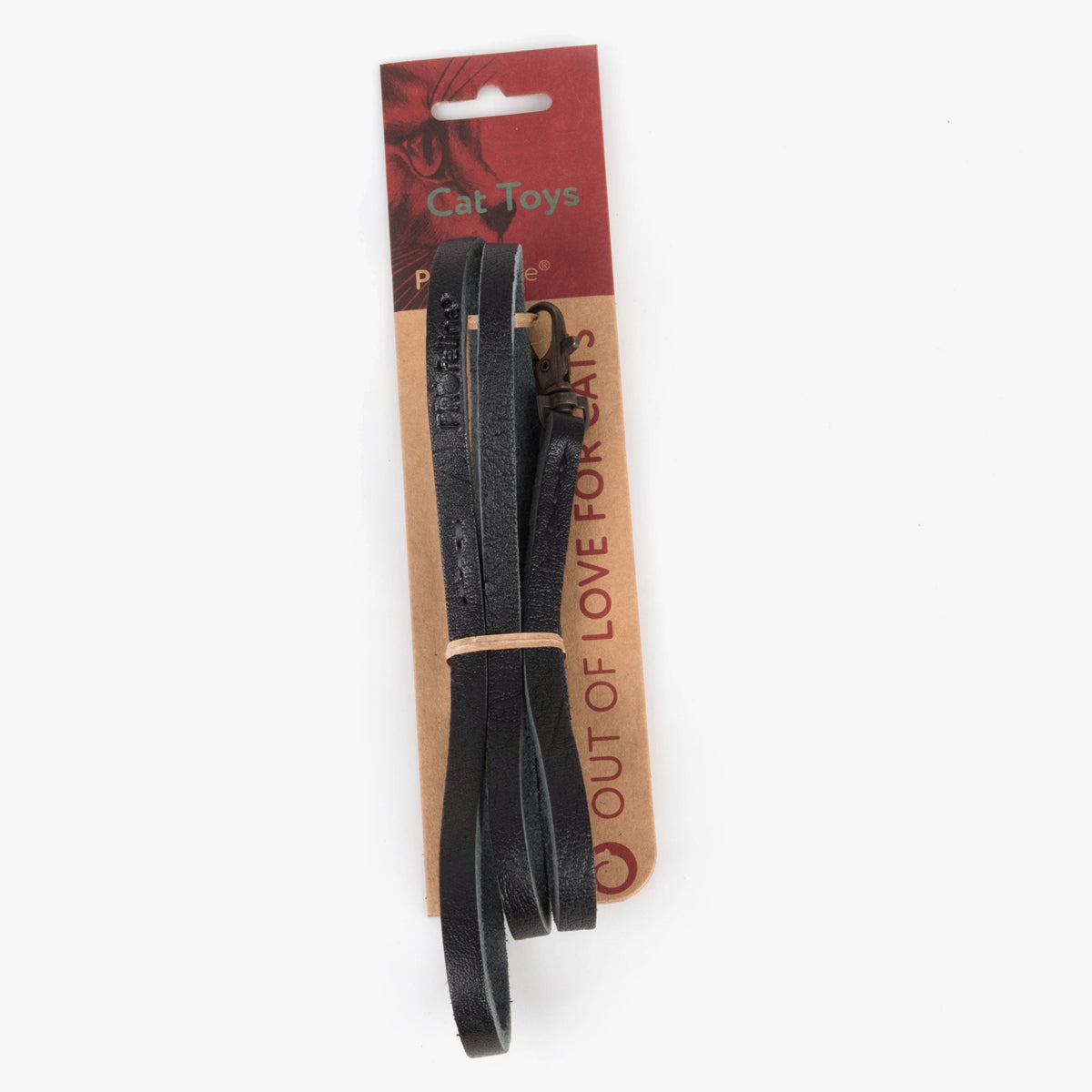 cat fishing pole leather Cat Toy: Cowhide Leather Cat Play Leash for Dynamic Prey Games