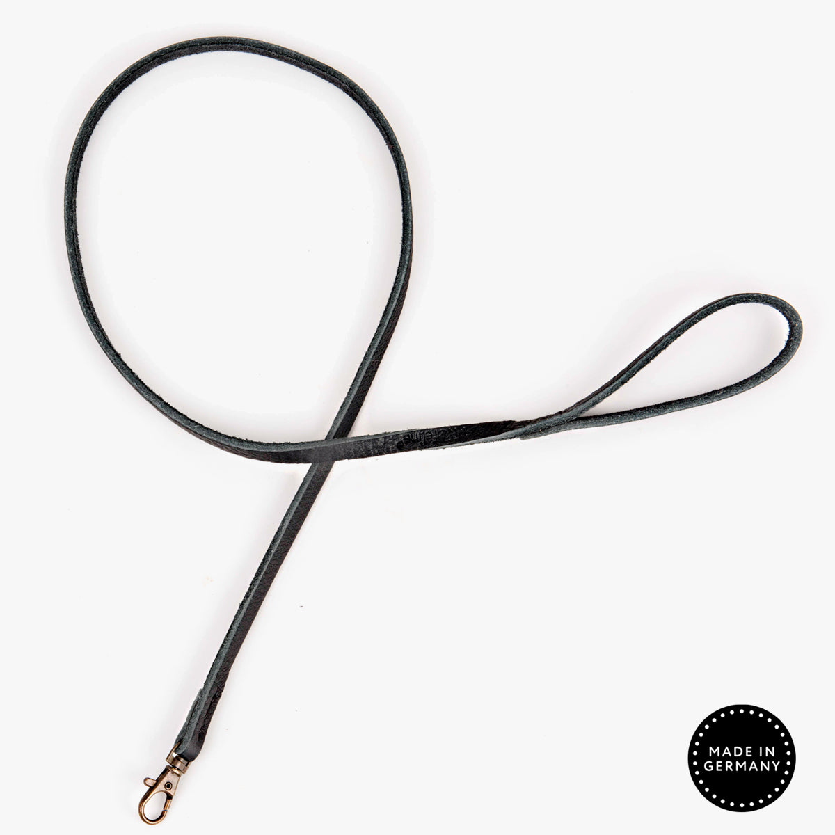 Profeline Cat Leather Play Leash, Cat Toy in Black | at Made Moggie