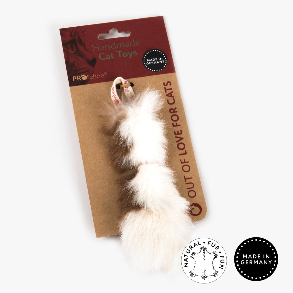 Profeline Rabbit Fur Refill, Toy For Cat Wands | at Made Moggie