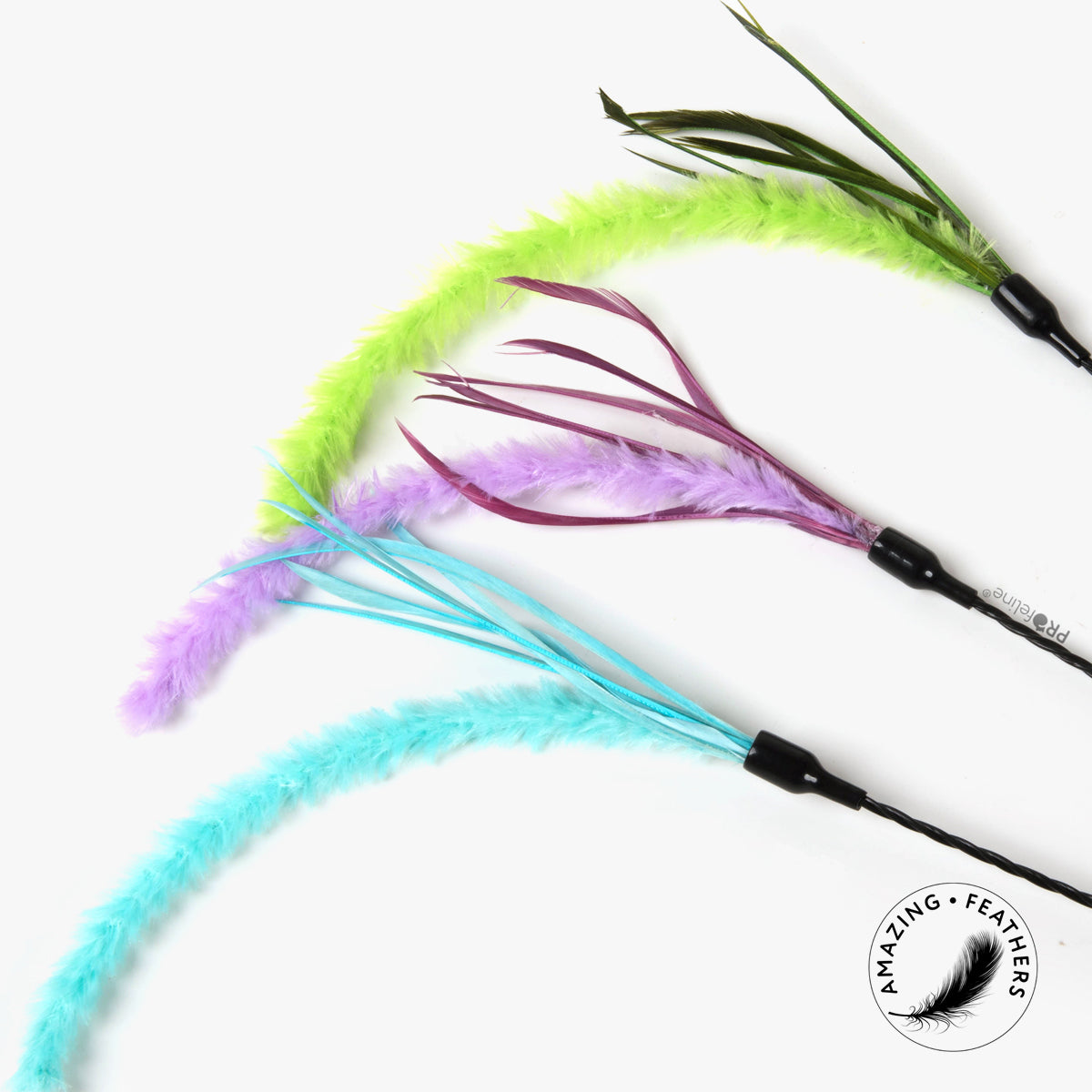 Profeline Pipe Wiper Feather Cat Teaser Toy | at Made Moggie