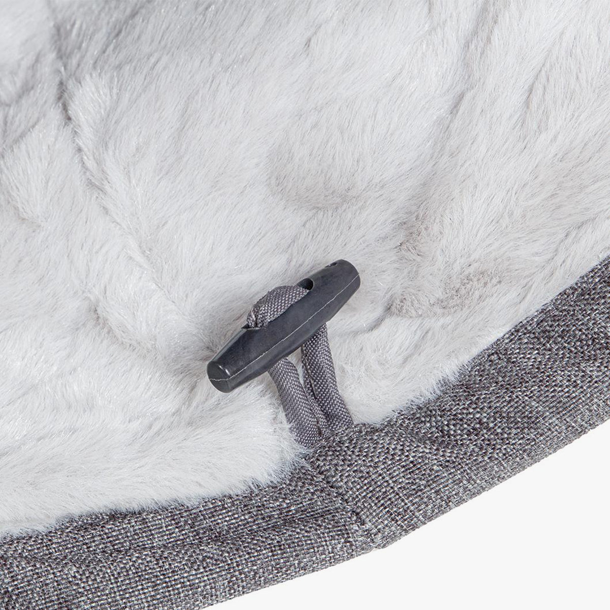 CanadianCat Luxury Cat Tunnel, In Grey With Plush Fabric Inner | at Made Moggie