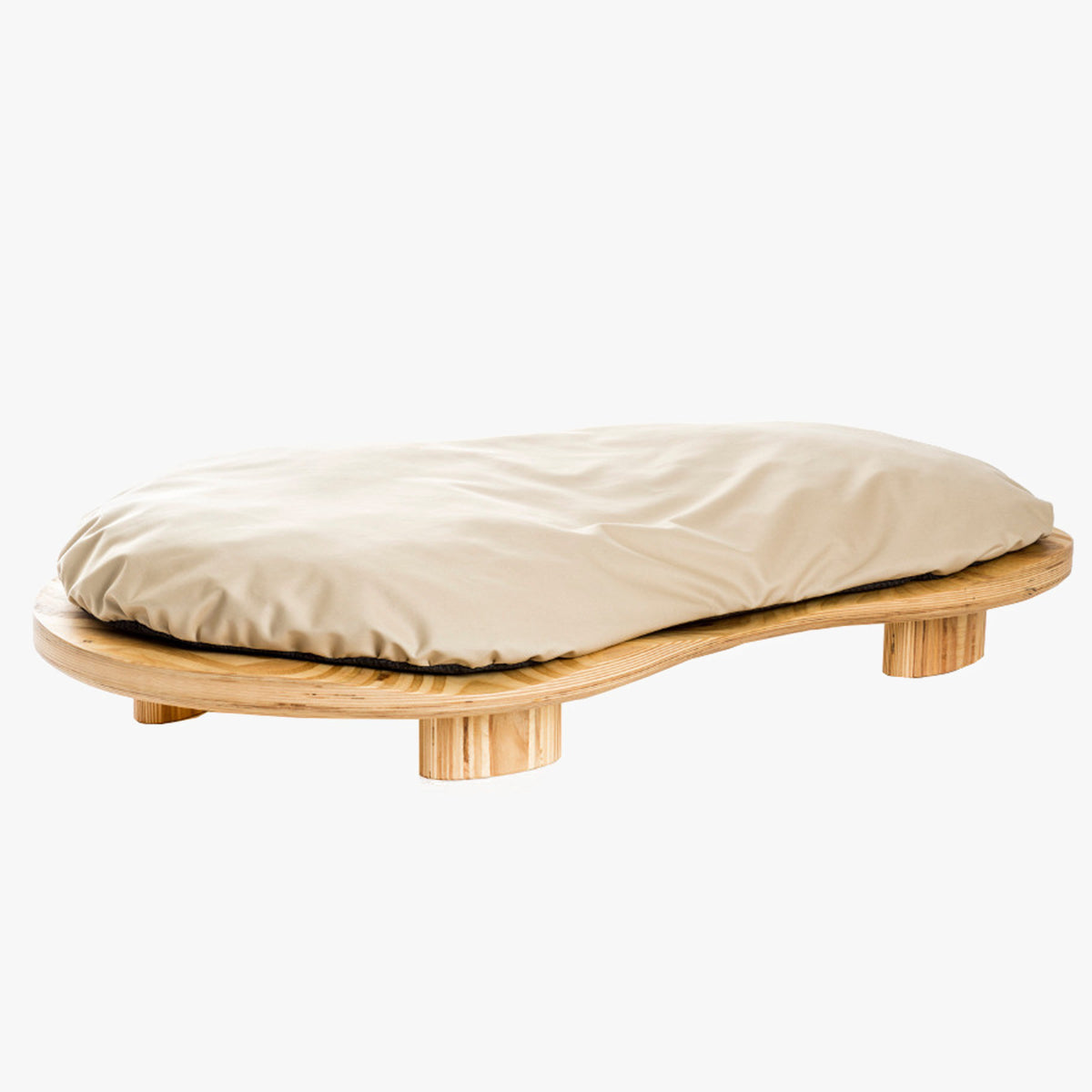 Brandodesign Luxury Cat Bed, In Large Size With Wood Frame & Cushion | at Made Moggie