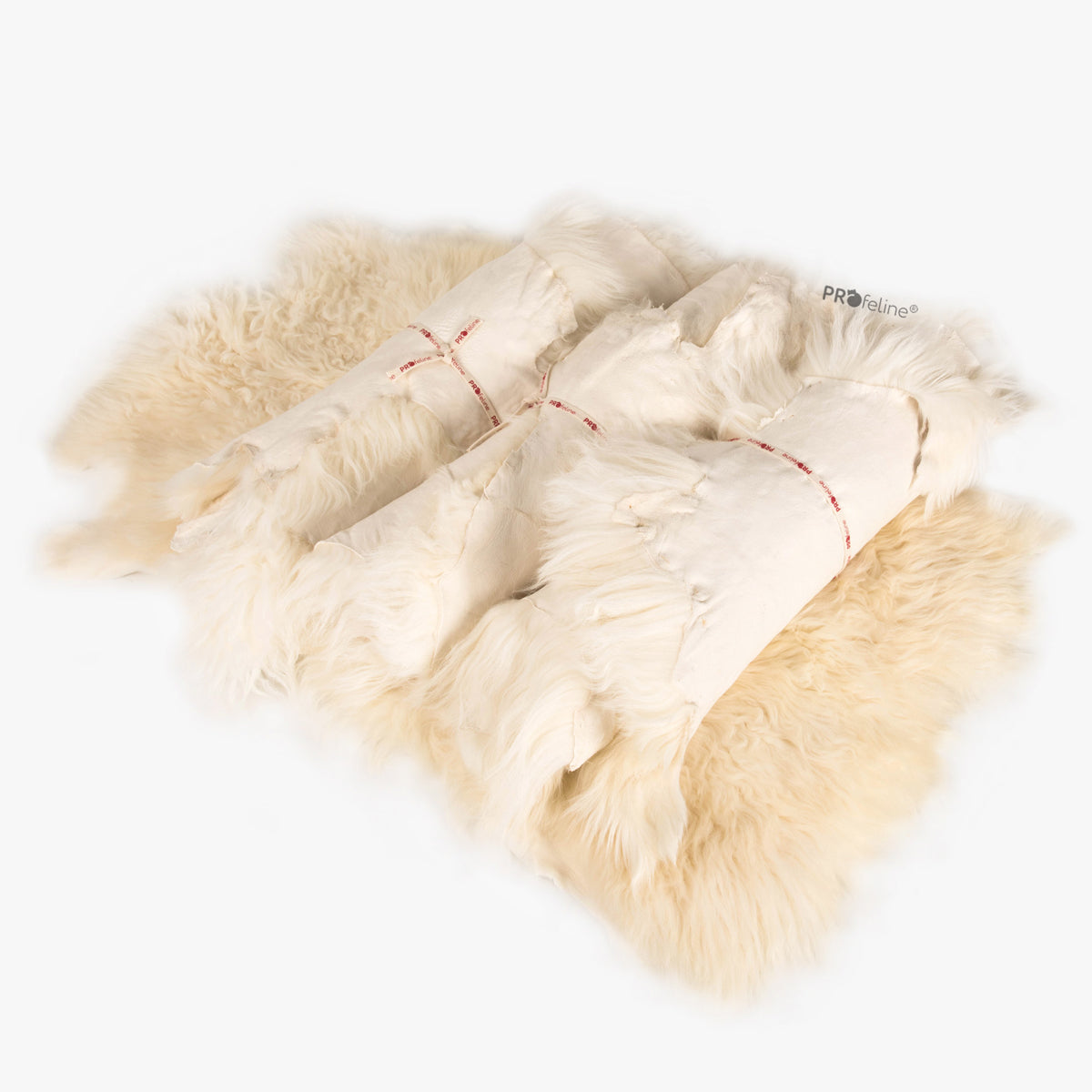 Profeline Sheepskin Cat Bed In Cream Colour | at Made Moggie
