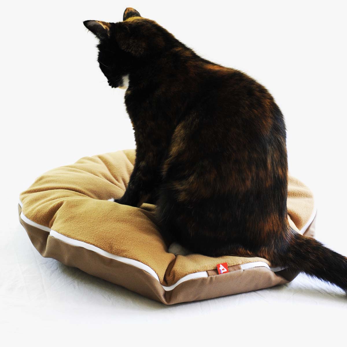 41st Century Cat Bed Cushion In Mustard Colour | at Made Moggie