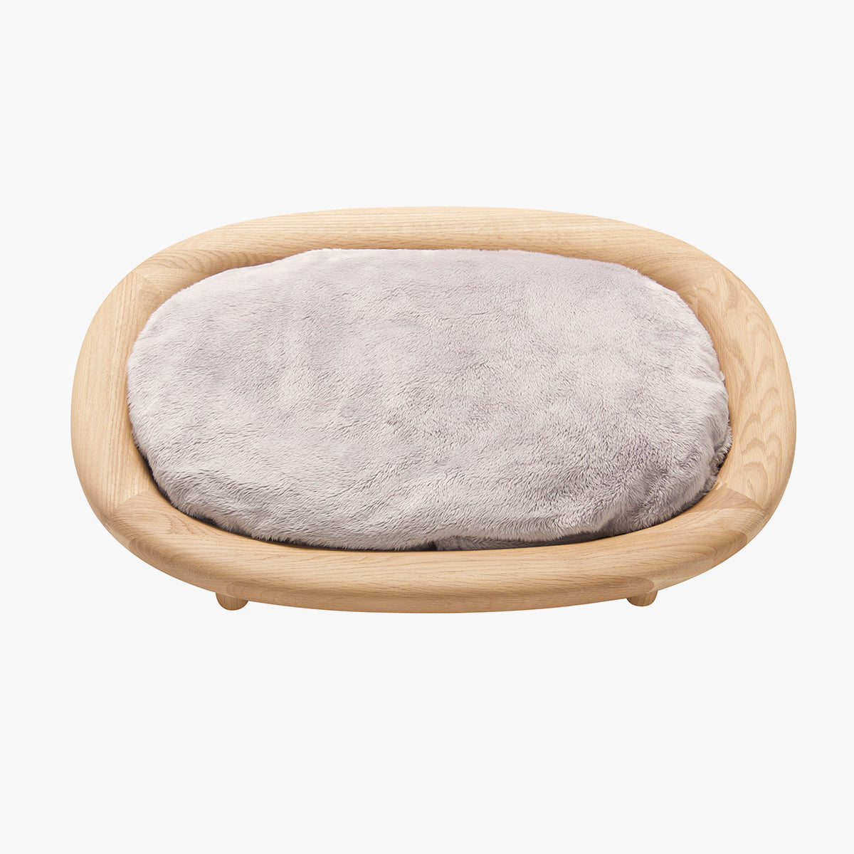 Karimoku Cat Luxury Cat Bed, With Solid Wood Frame & Soft Cushion | at Made Moggie
