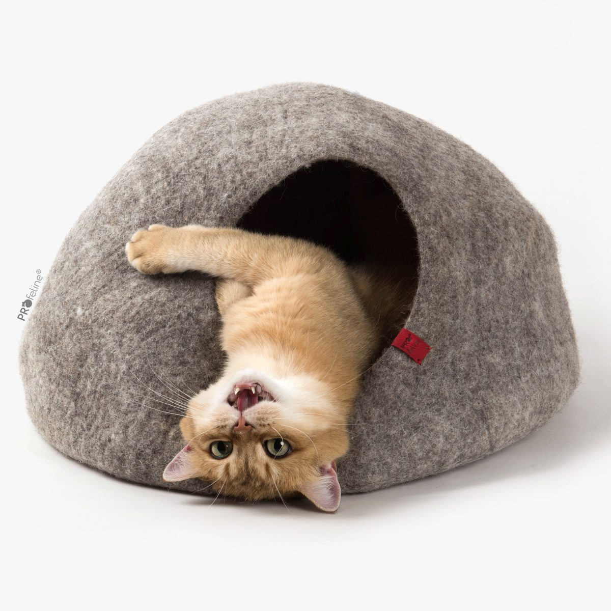 Profeline Cat Bed Cave, In Large Size & Grey Colour | at Made Moggie