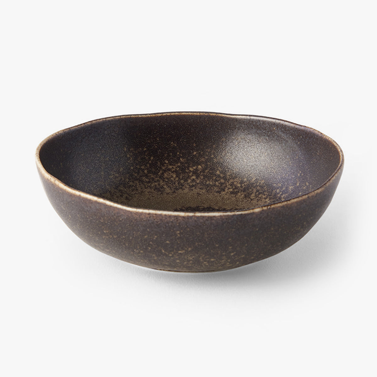 MIJ Oval Mocha Ceramic Cat Bowl, In Dark Brown | at Made Moggie