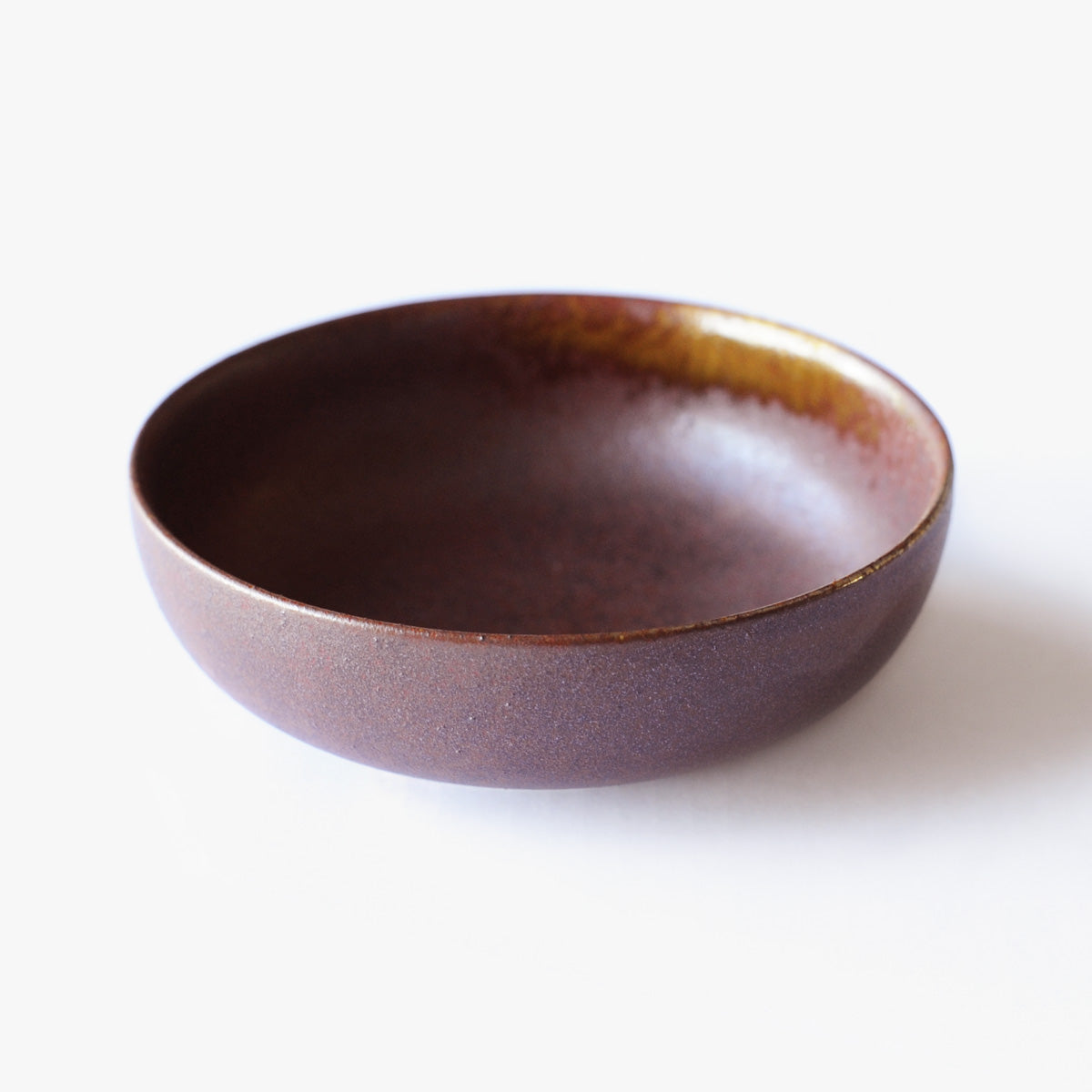 Kuriēto Ceramic Cat Bowl, In Burgundy Round Shape | at Made Moggie