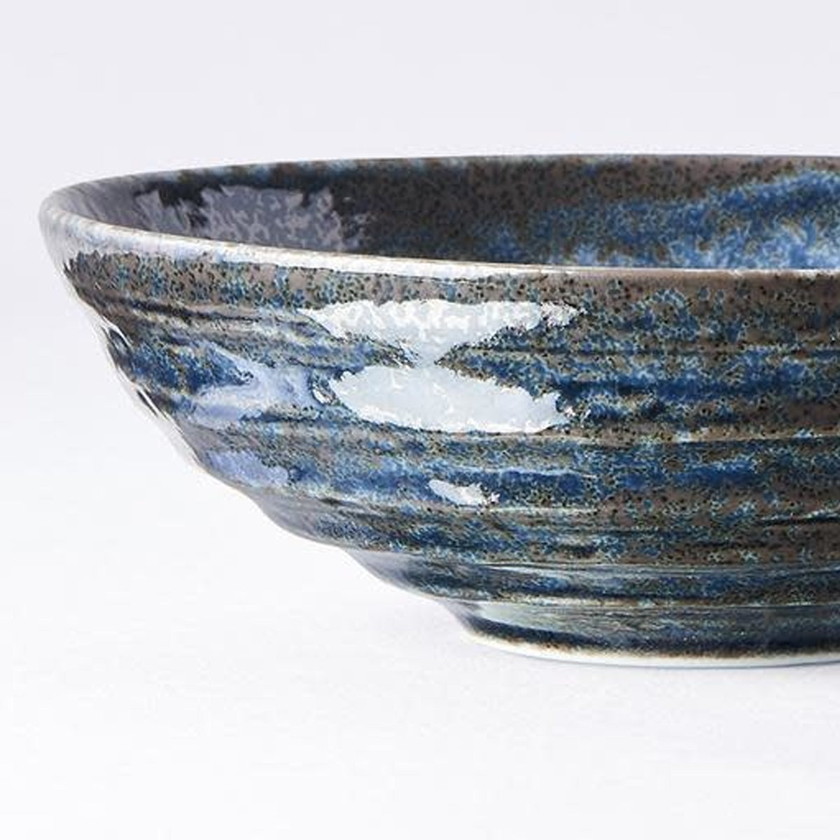MIJ Midnight Blue Ceramic Cat Bowl | at Made Moggie