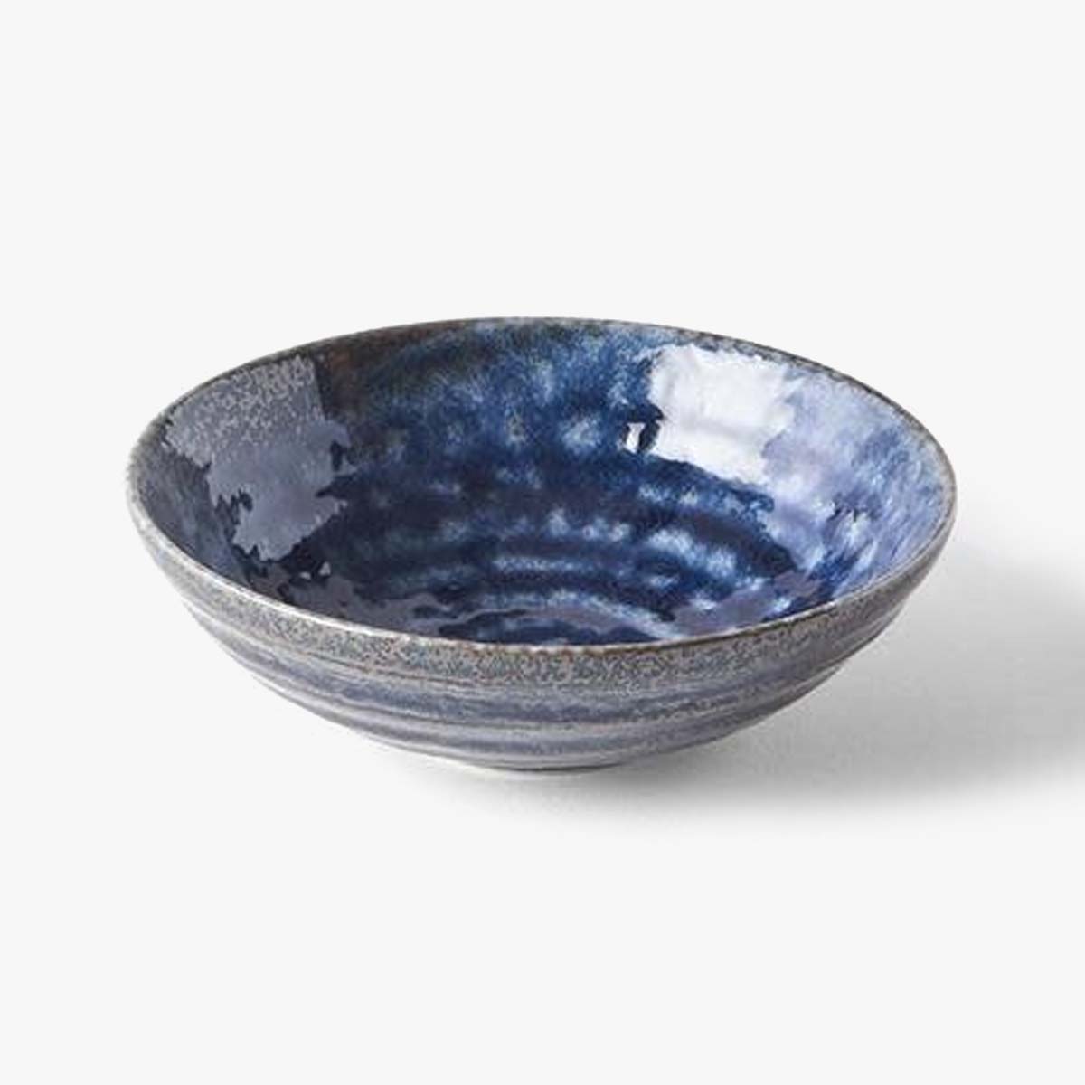 MIJ Midnight Blue Ceramic Cat Bowl | at Made Moggie