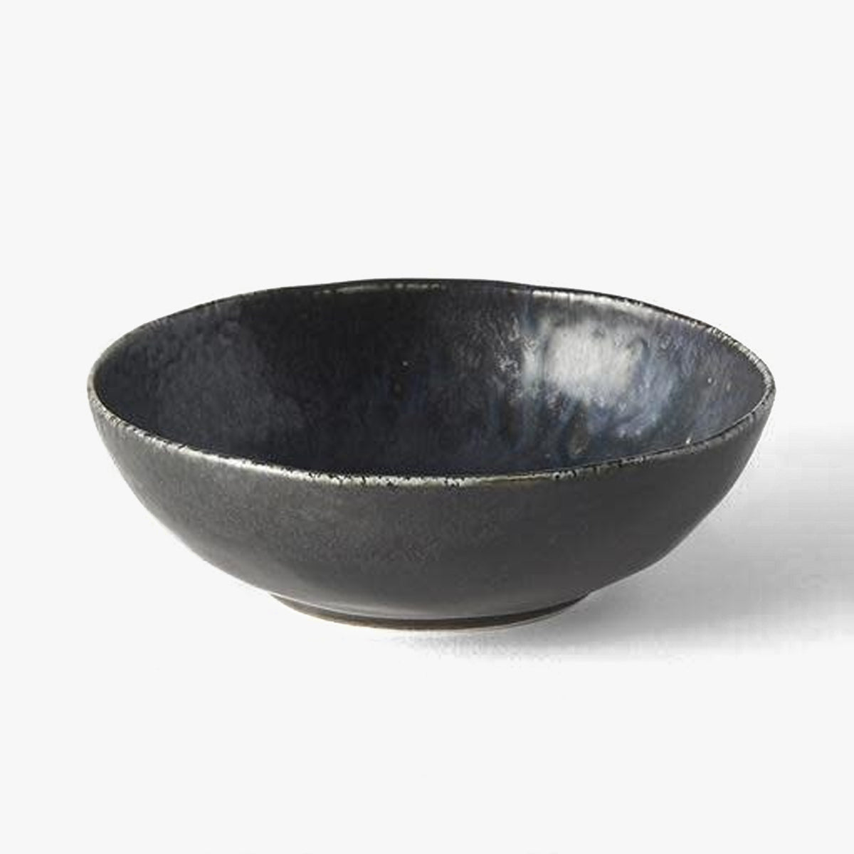 MIJ Ceramic Cat Bowl, In Black Oval Shape | at Made Moggie