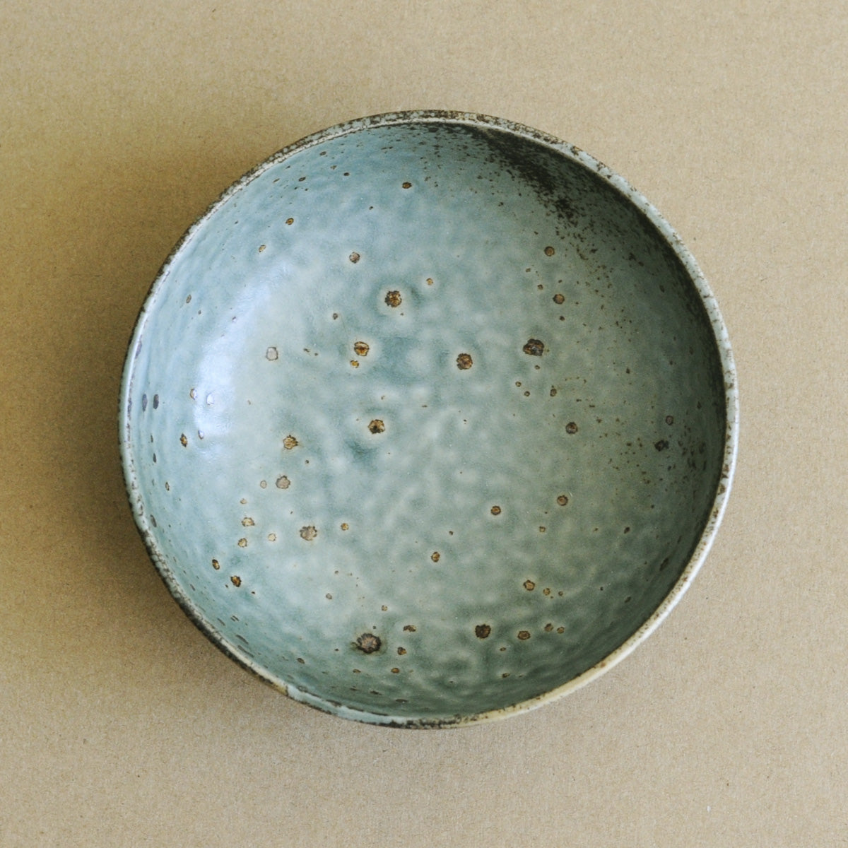 Kuriēto Round Wabi Ceramic Cat Bowl, Handmade In Japan | at Made Moggie