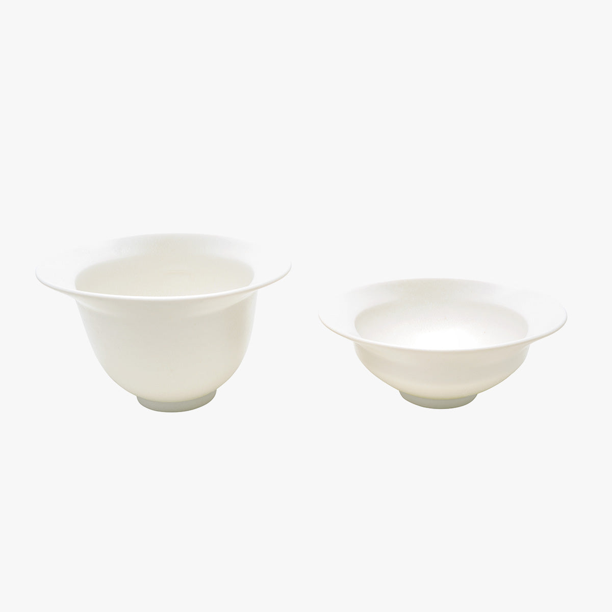 Karimoku Cat Ceramic Cat Water & Food Bowls, In White Porcelain | at Made Moggie