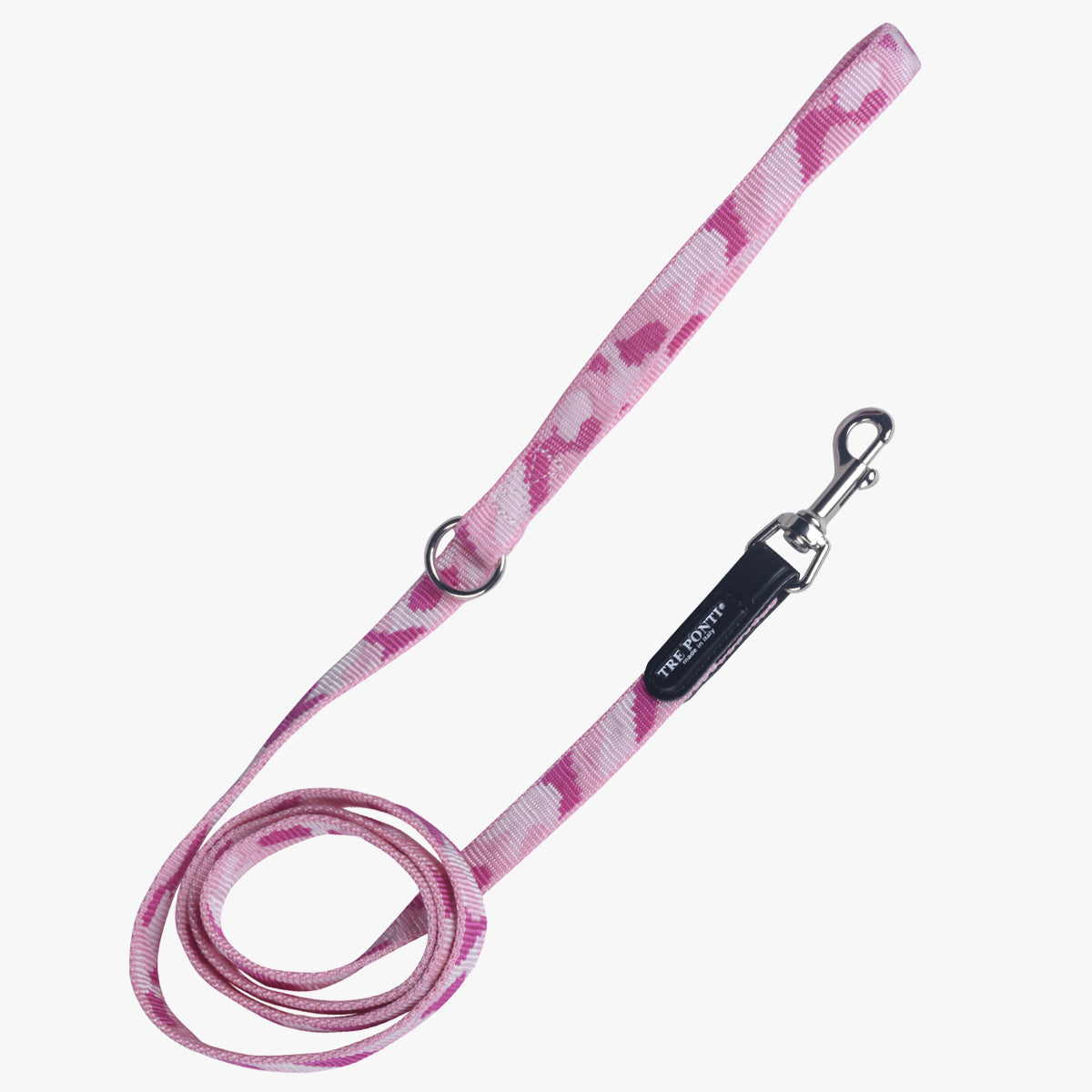 Tre Ponti Cat Leash, Camouflage Ribbon In Pink Camo | at Made Moggie