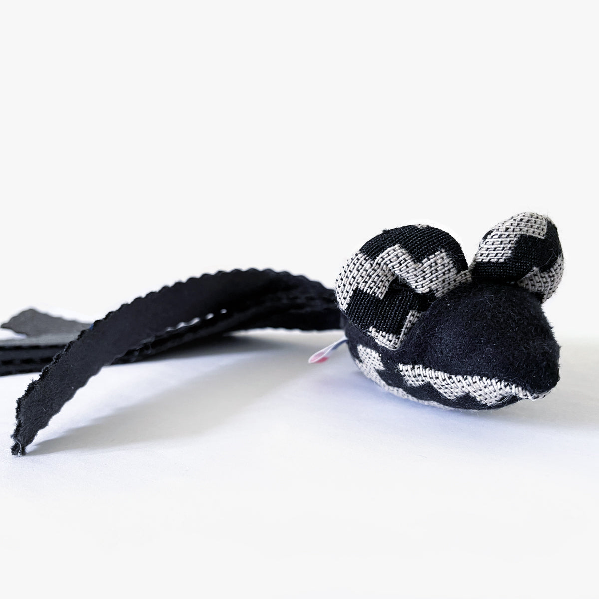 Homycat Cat Toy, Catnip Mouse In Black Fabric | at Made Moggie