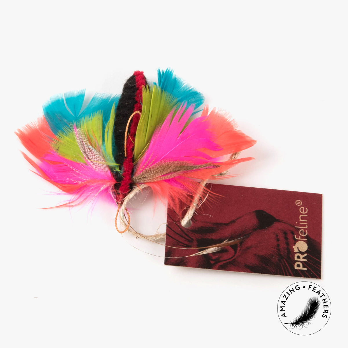 Profeline Butterfly Refill Cat Toy, Handmade With Bright Feathers | Profeline | at Made Moggie