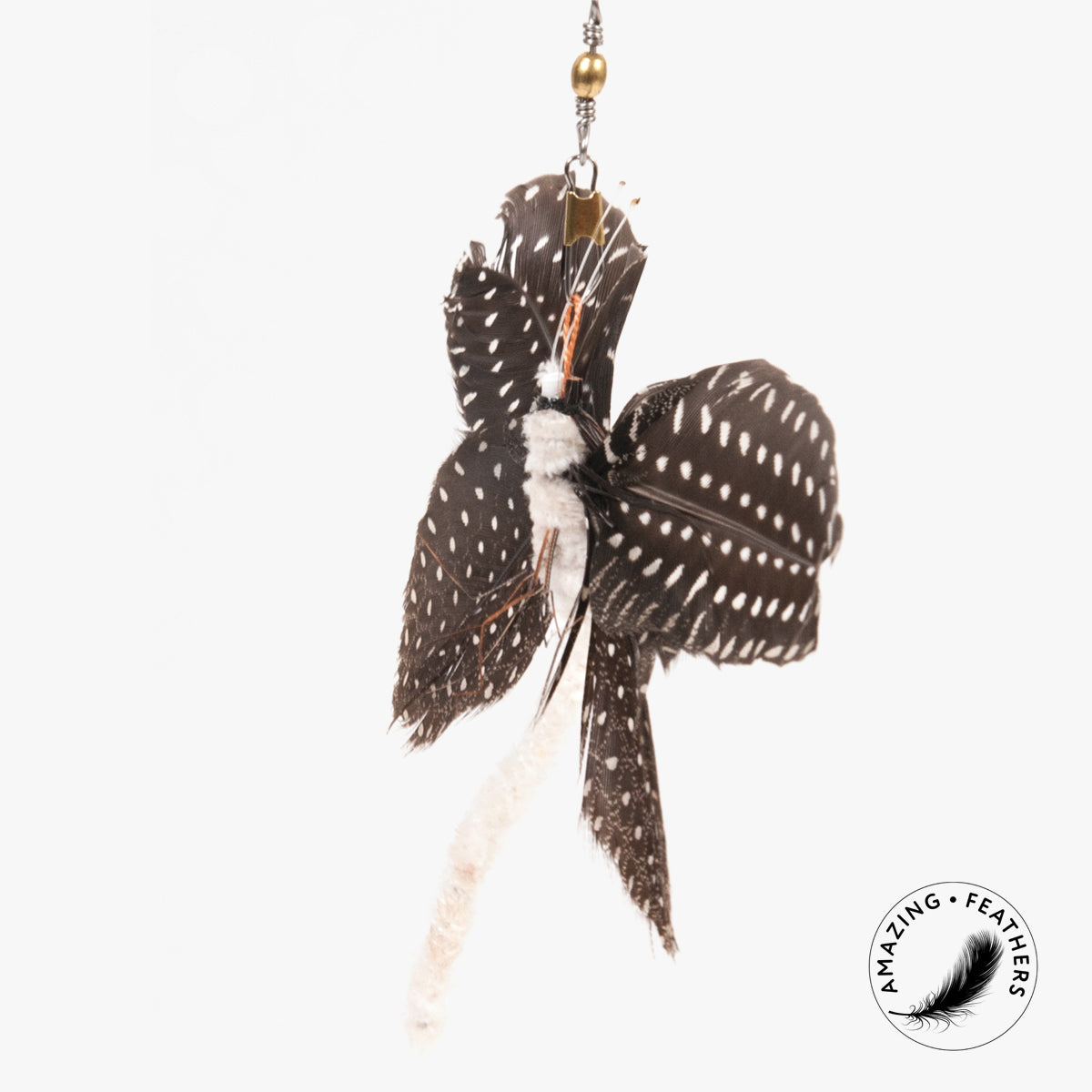Profeline Big Butterfly Cat Toy, Handmade With Feathers | at Made Moggie