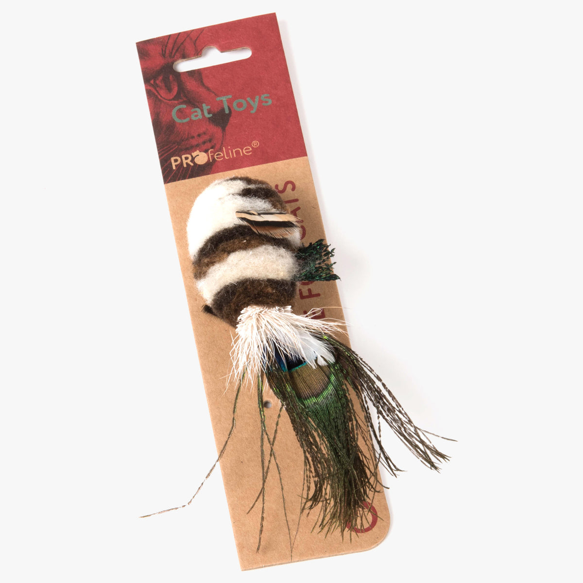 Profeline Paradise Fish Cat Toy, Feather Wand Attachment | at Made Moggie