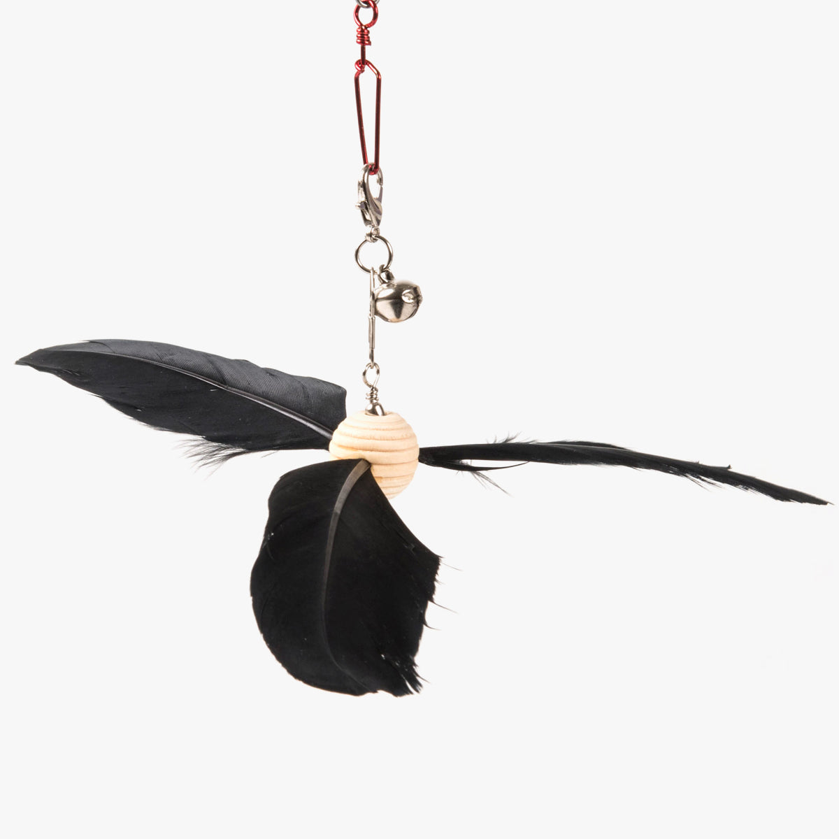 Profeline Feather Cat Toy With Bell, In Propeller Shape | at Made Moggie