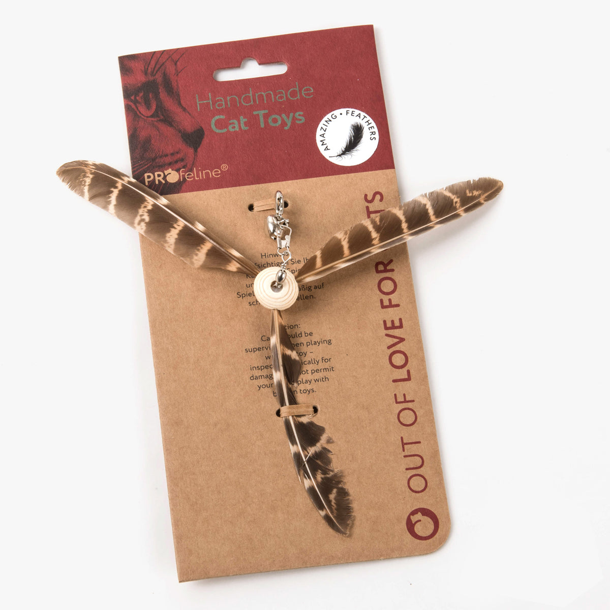 Profeline Propeller Refill Cat Toy, In Feathers With Bell | at Made Moggie