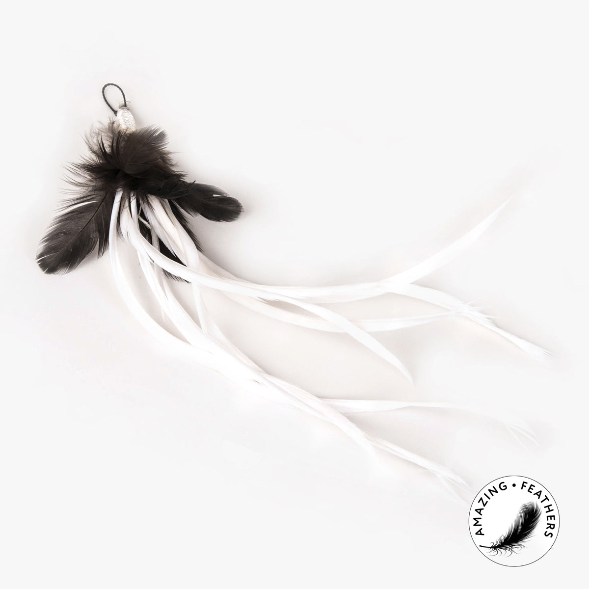 Profeline Tickle Tease Refill, Long Feather Cat Toy In White | at Made Moggie 