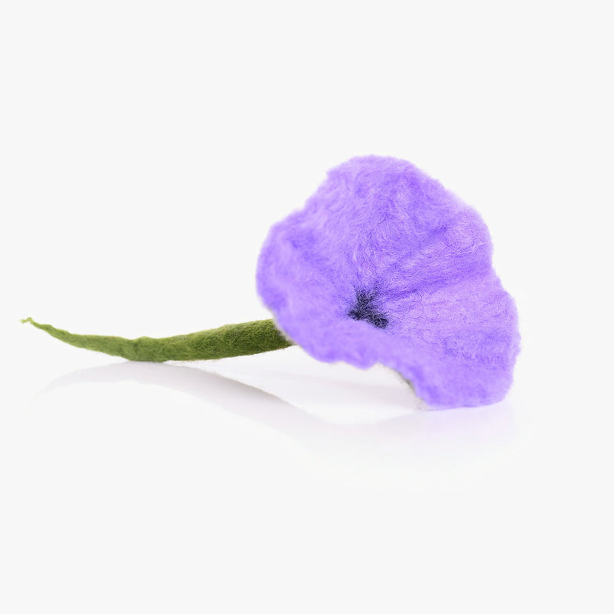 Stylecats Felt Flower Cat Toy, Handmade With Purple Wool | at Made Moggie