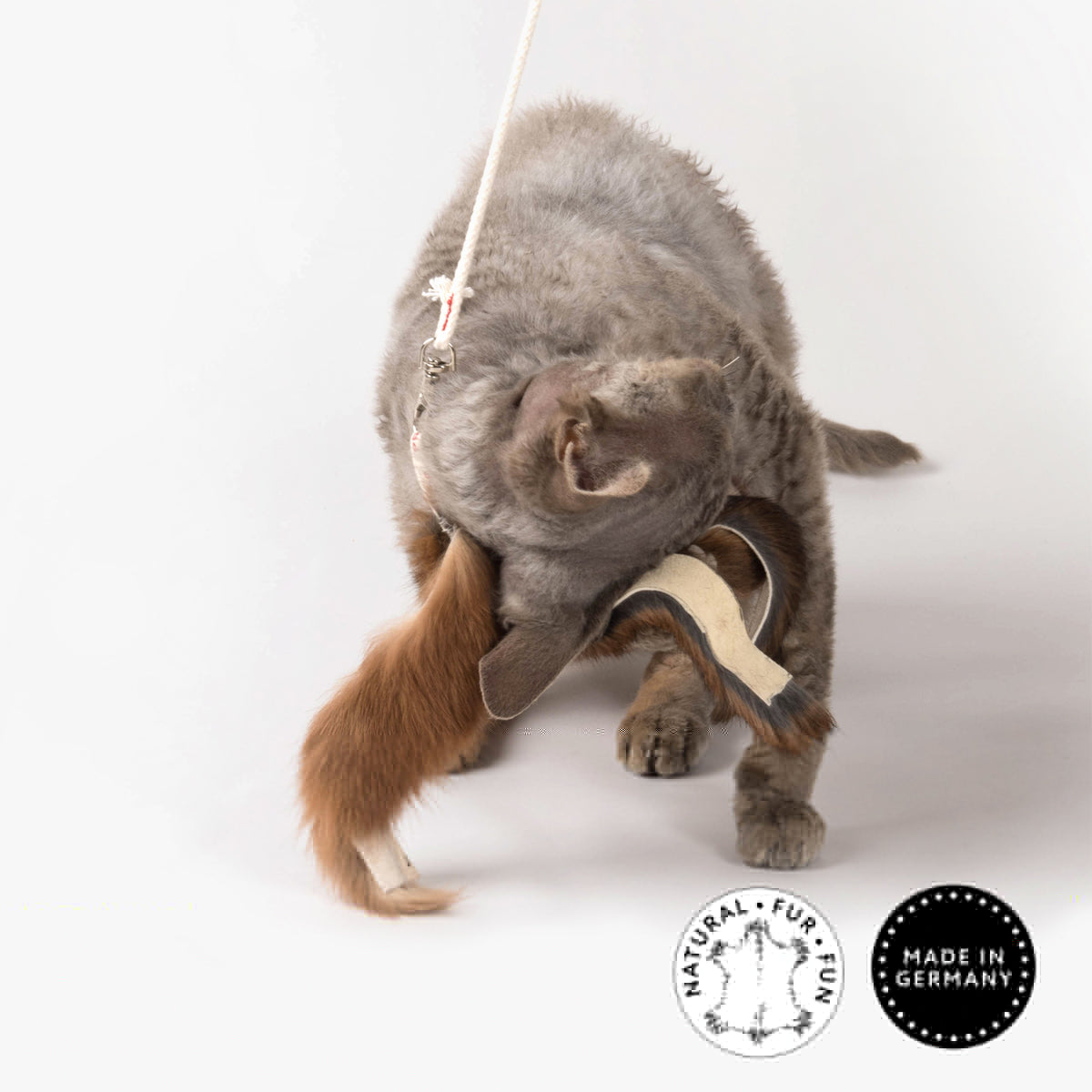 Profeline Cat Toy, Fur Shaggy Rabbit Refill For Cat Wands | at Made Moggie