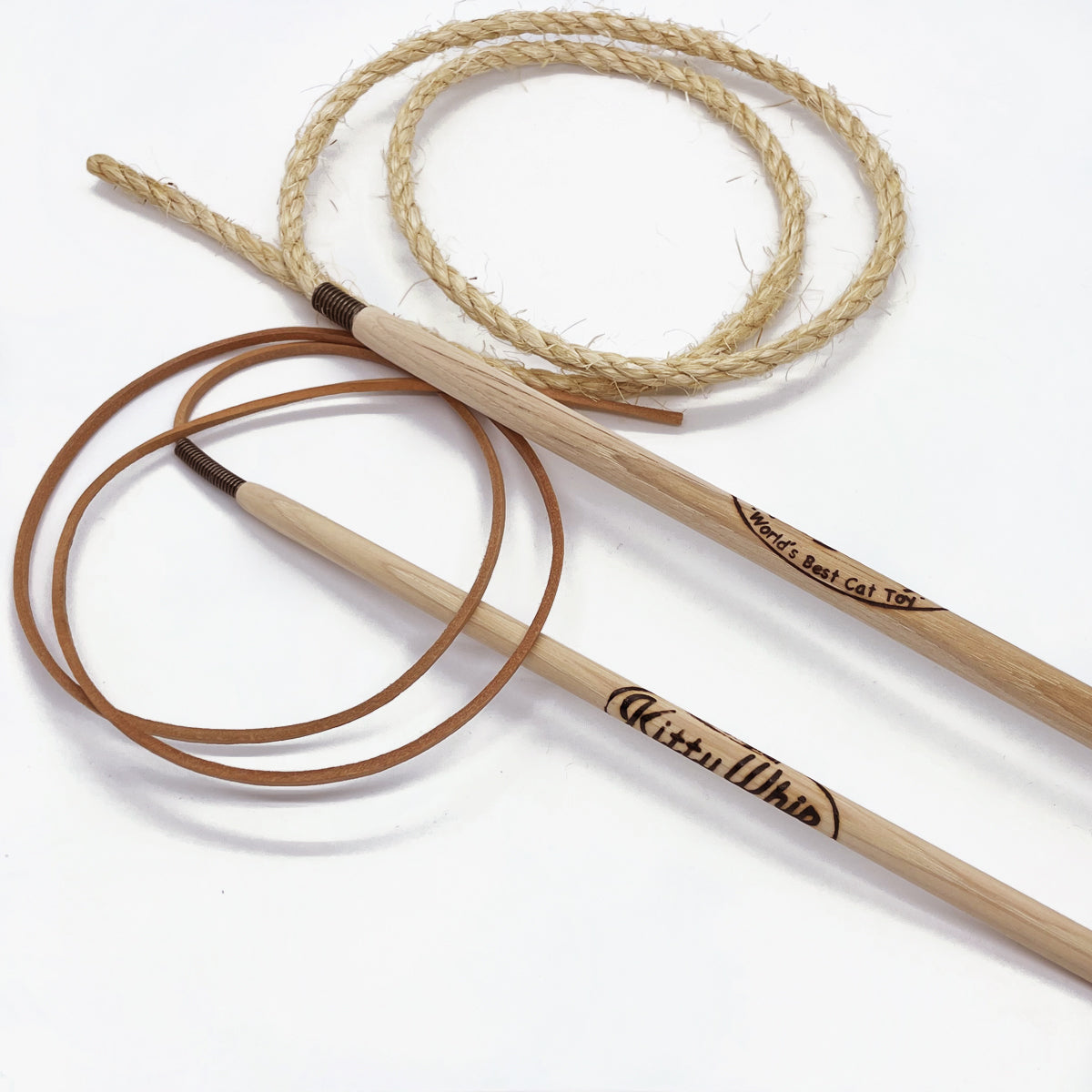 KittyWhip Cat Toy, Teaser Made From Hickory Wood & String | at Made Moggie
